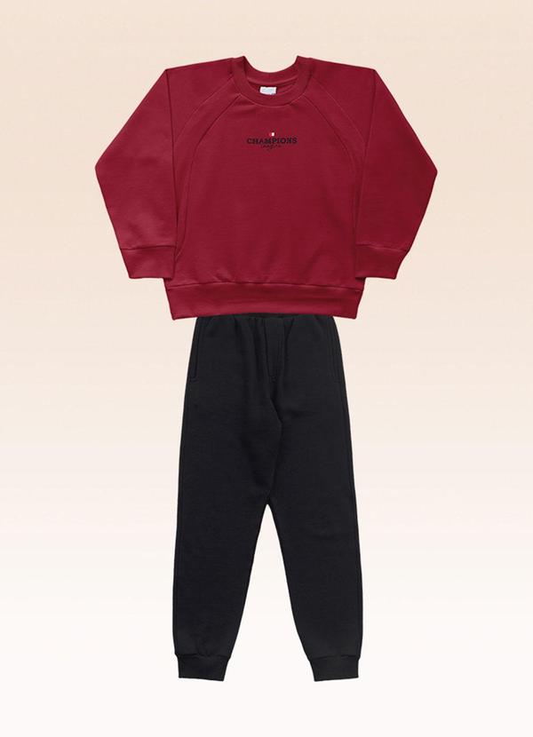 Conjunto Blusão e Calça Vermelho