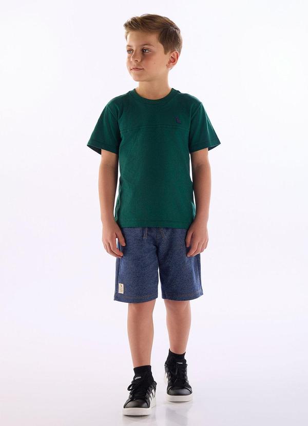 Conjunto Camiseta Bermuda Verde