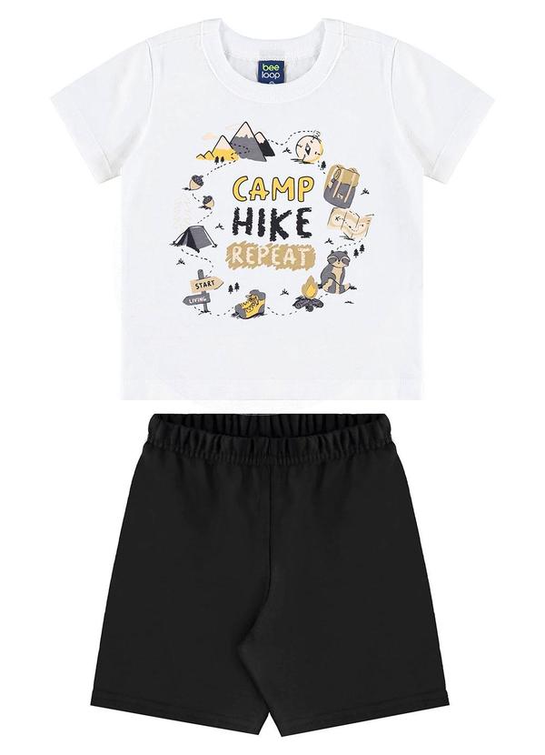 Conjunto Camiseta Camp & Hike Branco