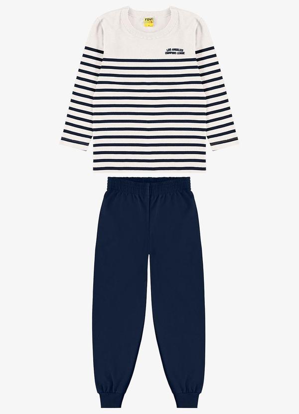 Conjunto Camiseta com Calça Malhão Fruit Azul