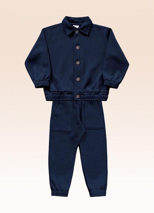 Conjunto Casaco e Calça Azul