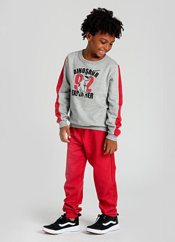 Conjunto de Moletom Dinosaur Explorer Mescla