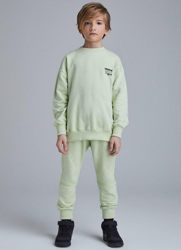 Conjunto de Moletom Verde Verde