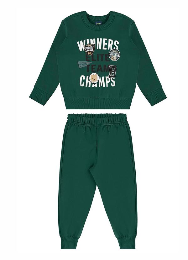 Conjunto Elite Team Blusão Verde