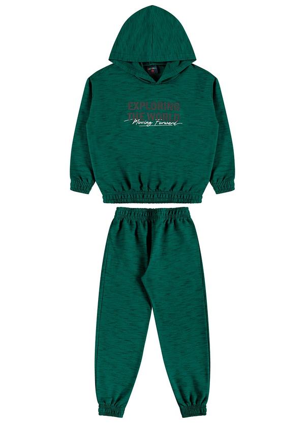 Vista 2 Conjunto em Moletom Infantil Verde GULOSEIMA GULOSEIMA