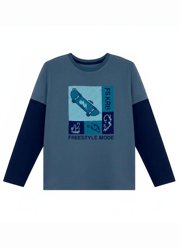 Conjunto Estampa Skate Azul