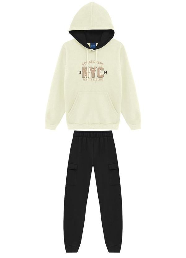 Conjunto Infantil Athletic Bege