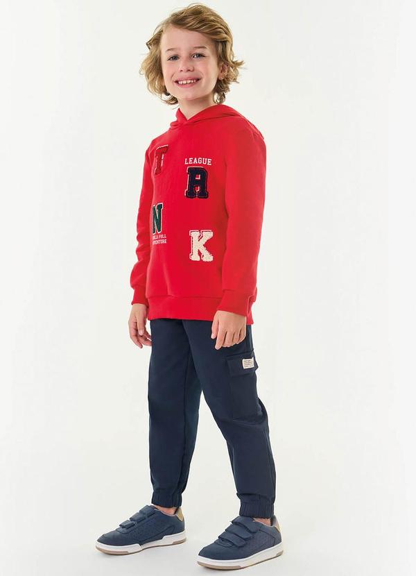 Conjunto Infantil Blusão com Calça Vermelho
