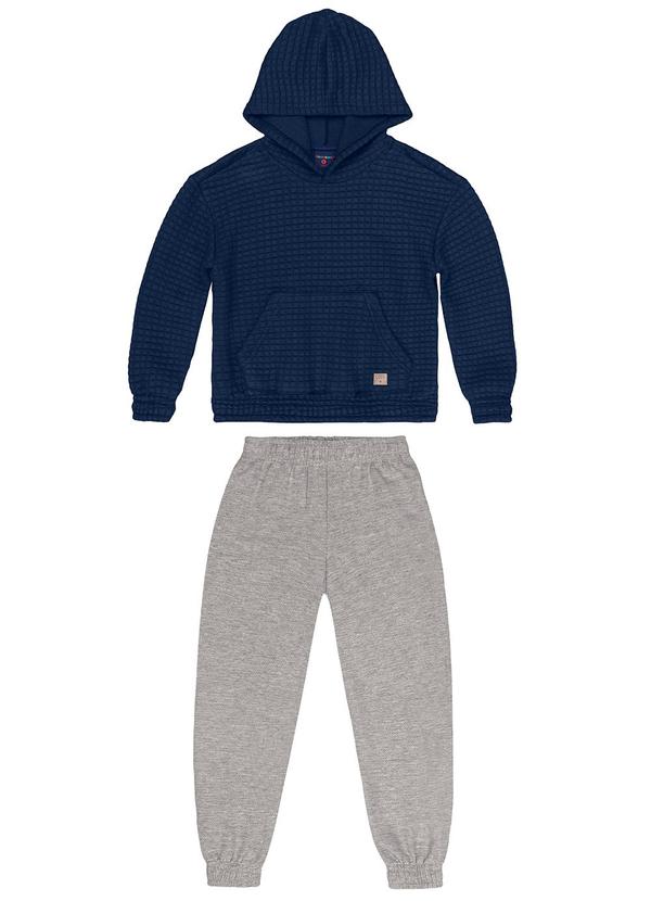 Conjunto Infantil Blusão e Calça Azul
