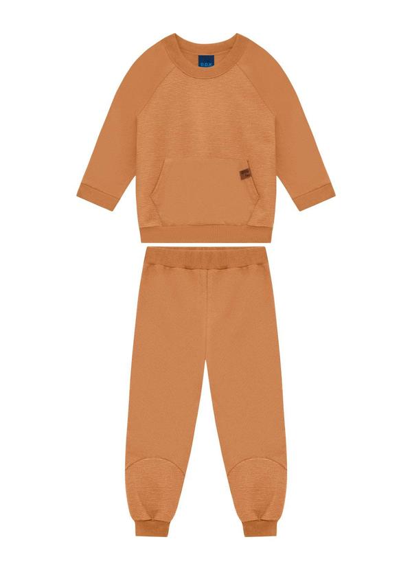 Conjunto Infantil Blusão e Calça Bege