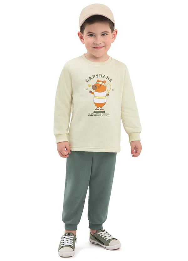 Conjunto Infantil Capybara Branco