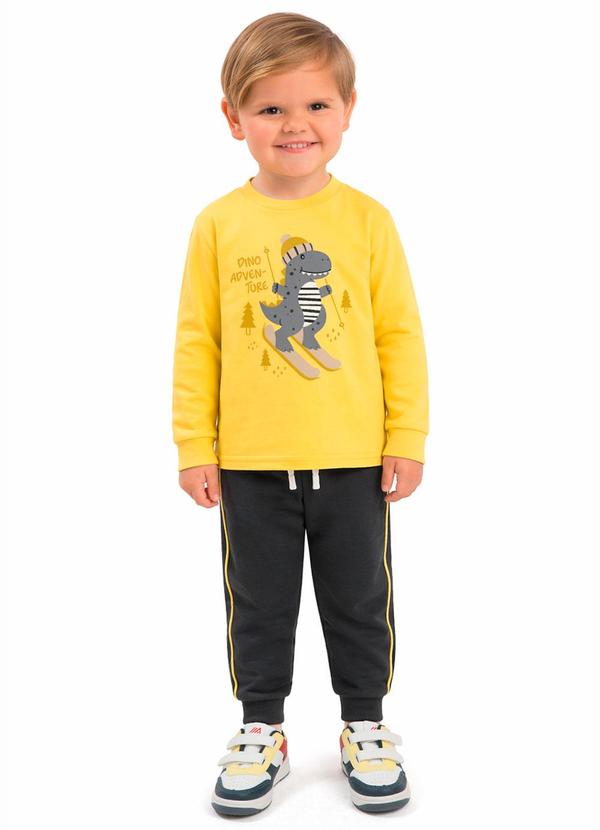 Conjunto Infantil Dino Adventure Amarelo