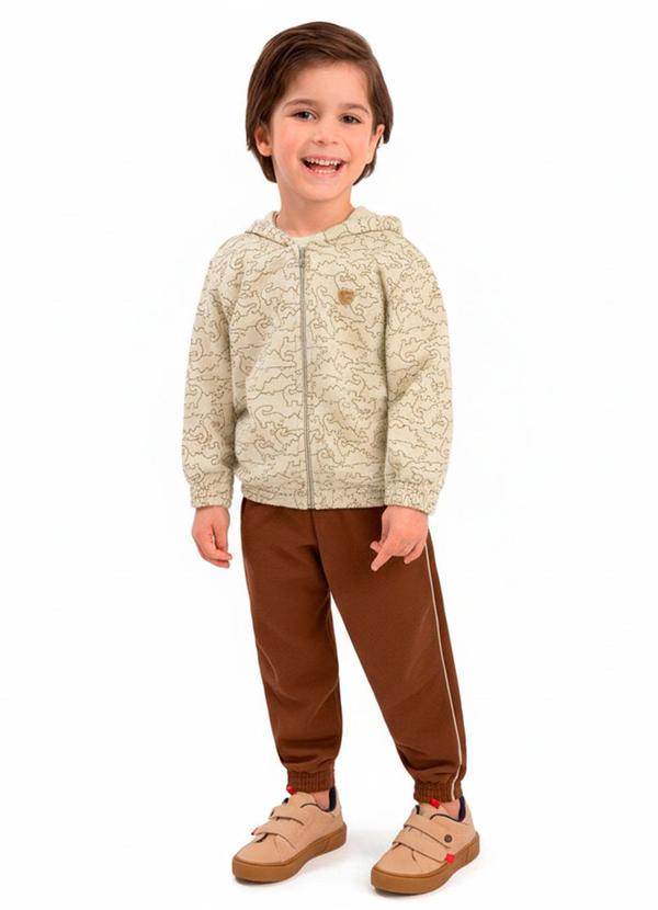 Conjunto Infantil Dino Marrom