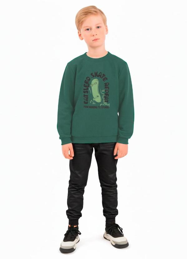 Conjunto Infantil Eat Sleep Skate Verde