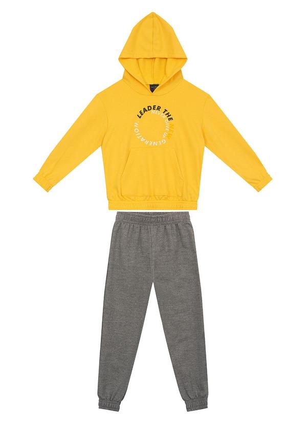 Vista 2 Conjunto Infantil em Moletom Amarelo GULOSEIMA GULOSEIMA
