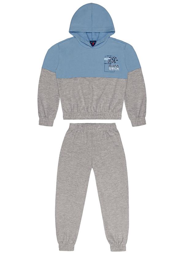 Vista 2 Conjunto Infantil em Moletom Azul GULOSEIMA GULOSEIMA