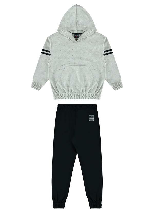 Conjunto Infantil em Moletom Cinza