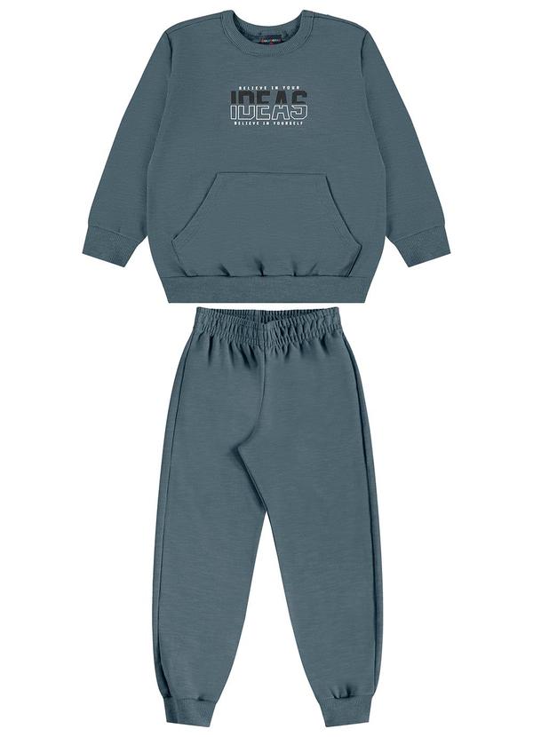 Vista 2 Conjunto Infantil em Moletom Cinza GULOSEIMA GULOSEIMA