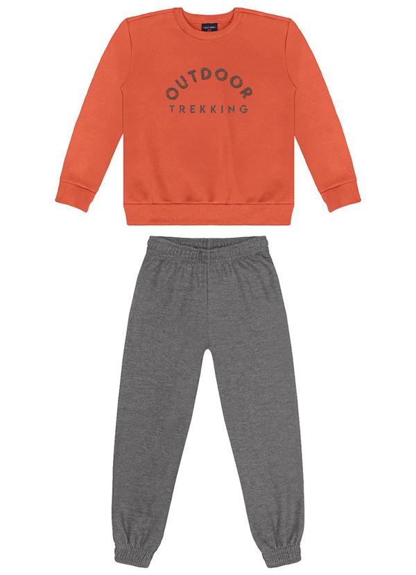 Vista 2 Conjunto Infantil em Moletom Laranja GULOSEIMA GULOSEIMA