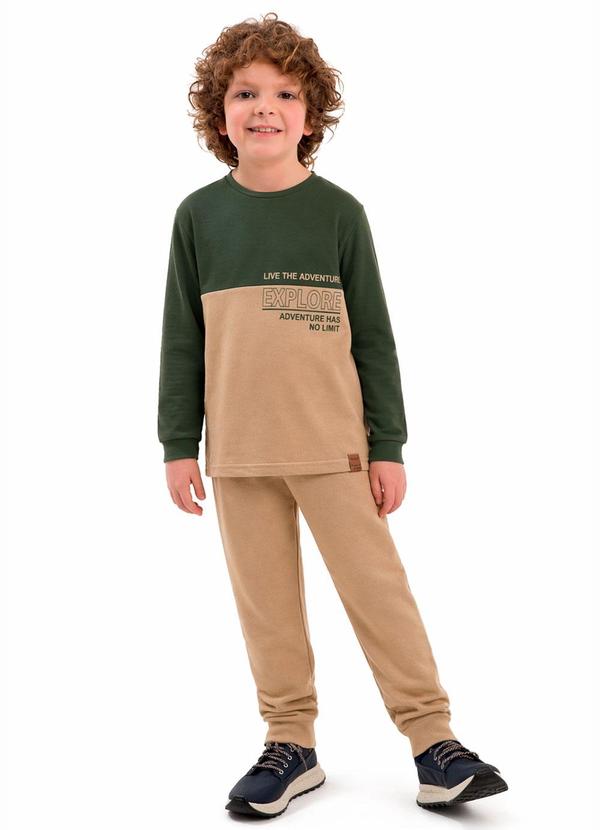 Conjunto Infantil Estampa Explore Verde