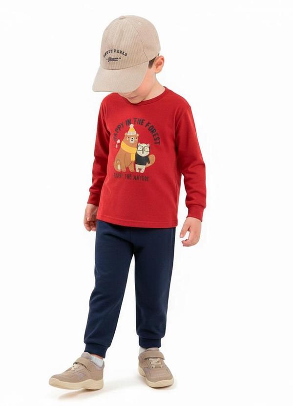 Conjunto Infantil Happy Forest Vermelho