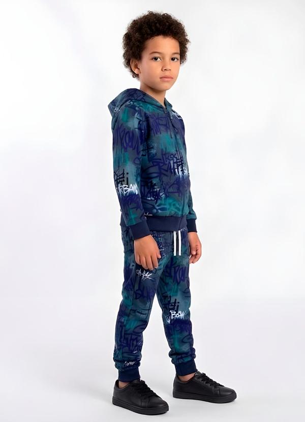 Conjunto Infantil Inverno Grafite Azul Marinho