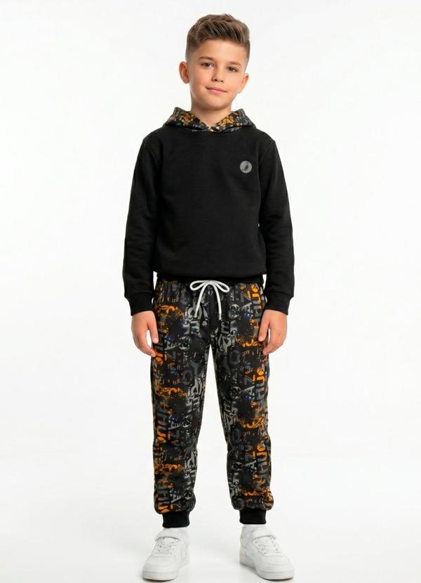 Conjunto Infantil Inverno Grafite Preto