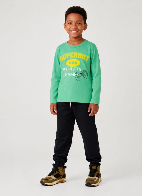 Conjunto Infantil Meia Estação Menino Verde