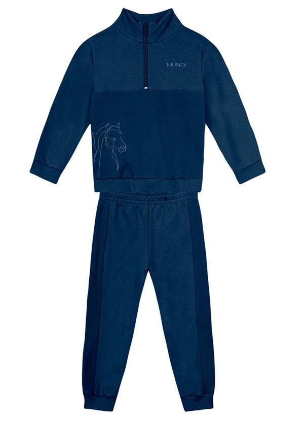 Vista 2 Conjunto Infantil Menino BordadoAzul Brandili Mundi Brandili Mundi