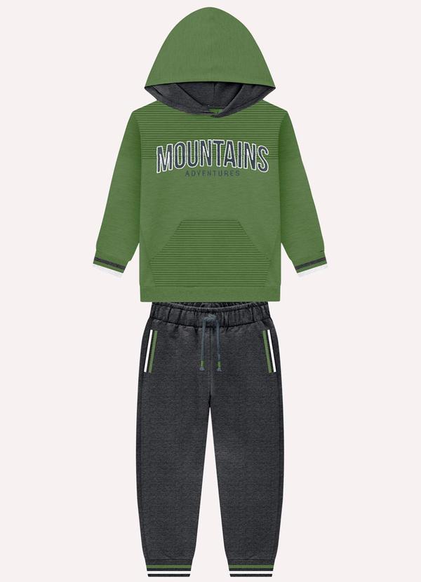 Conjunto Infantil Menino Bordado Verde