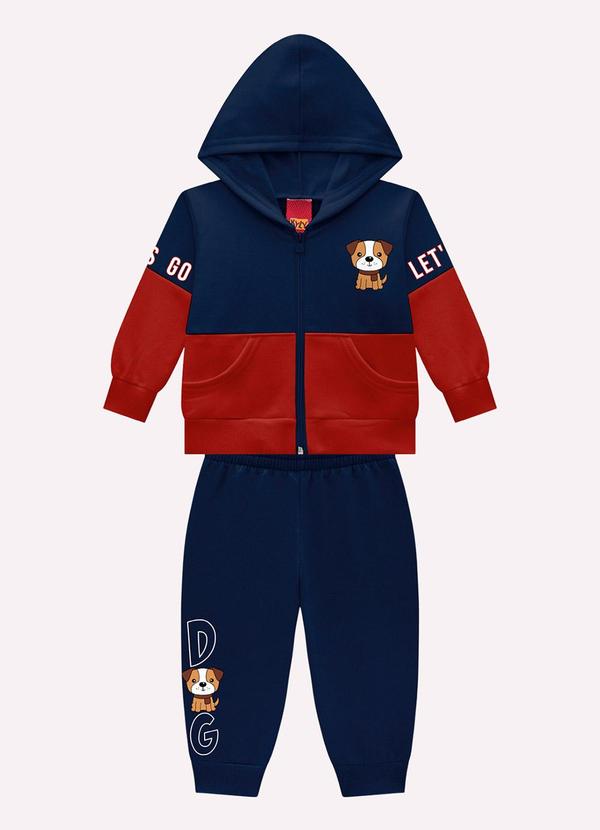 Conjunto Infantil Menino Cachorrinho Azul