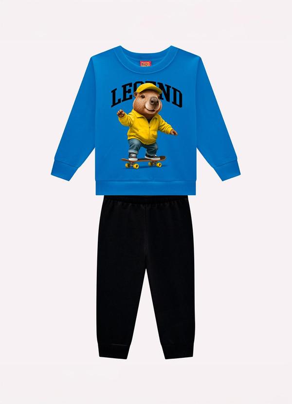Conjunto Infantil Menino Capivara Azul