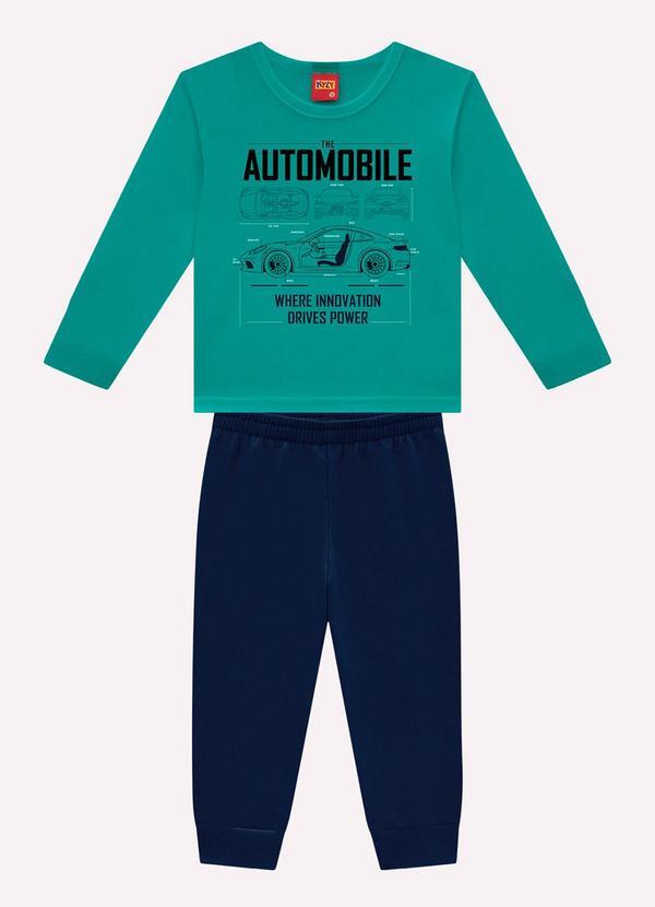 Conjunto Infantil Menino Carro Verde