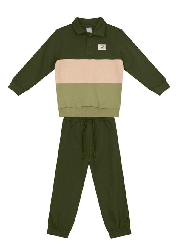 Conjunto Infantil Menino Colorblock Verde