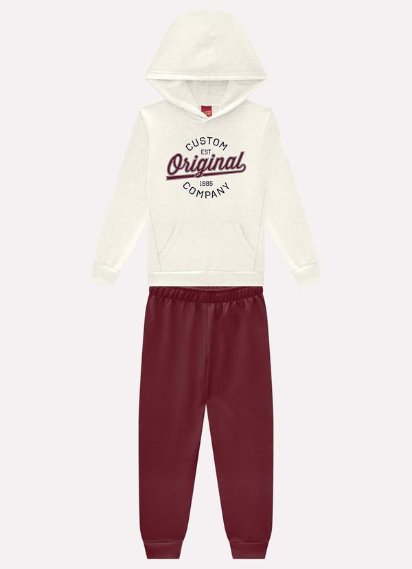 Conjunto Infantil Menino com Capuz Off White