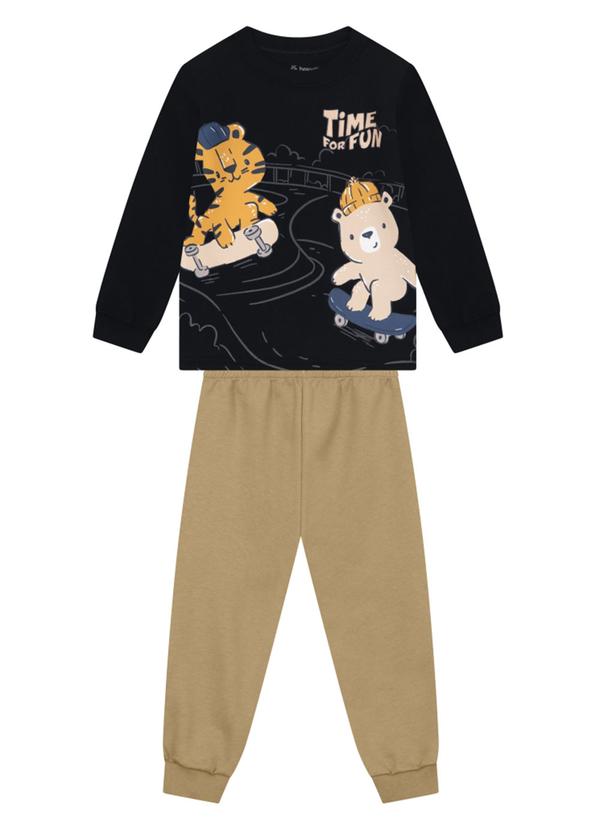 Conjunto Infantil Menino de Animais Preto