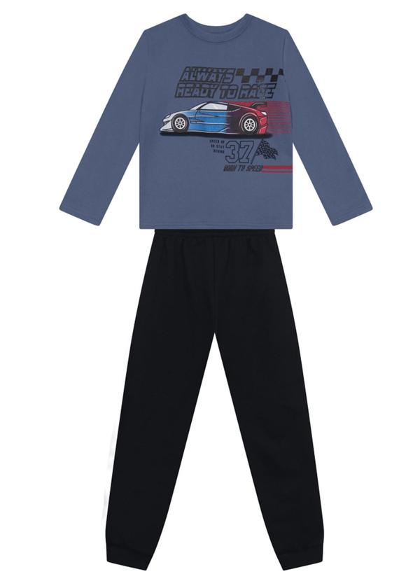 Conjunto Infantil Menino de Carro Azul
