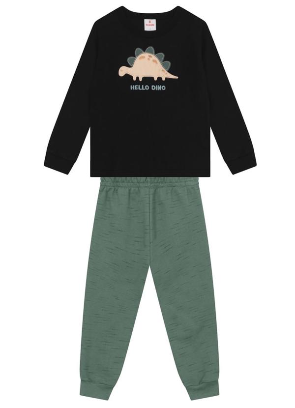 Conjunto Infantil Menino de Dinossauro Preto