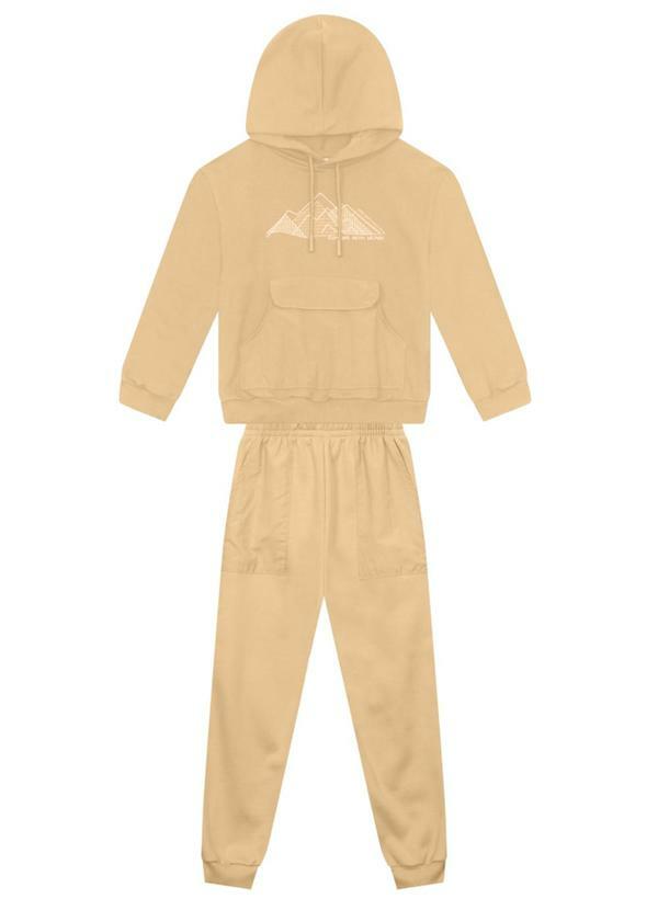 Vista 2 Conjunto Infantil Menino de Montanha Amarelo Brandili Mundi Brandili Mundi