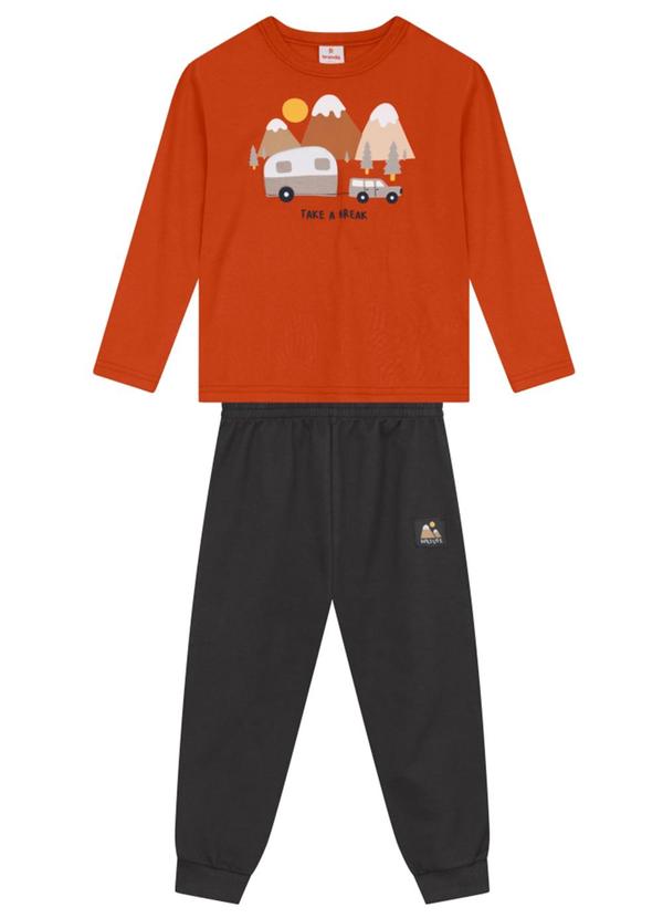 Conjunto Infantil Menino de Montanha Laranja