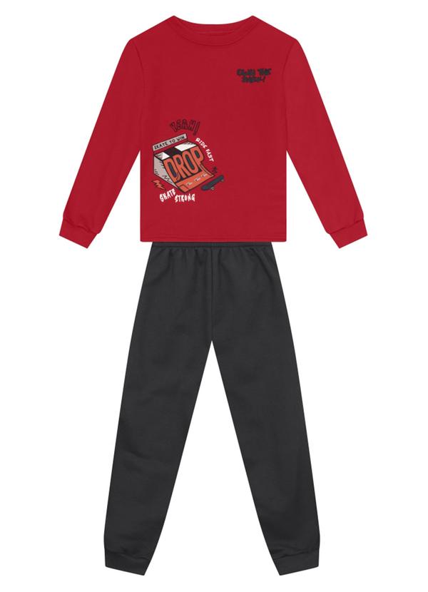 Conjunto Infantil Menino de Skate Bordô