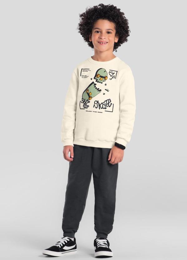 Vista 2 Conjunto Infantil Menino de Skate Natural Brandili Brandili