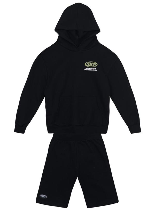 Vista 2 Conjunto Infantil Menino de Skate Preto Brandili Brandili
