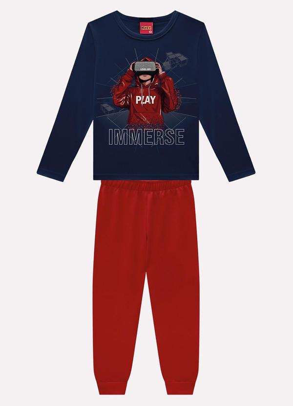 Conjunto Infantil Menino em Algodão Azul