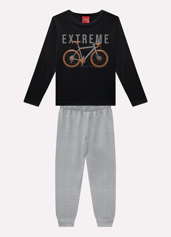 Conjunto Infantil Menino em Algodão Preto