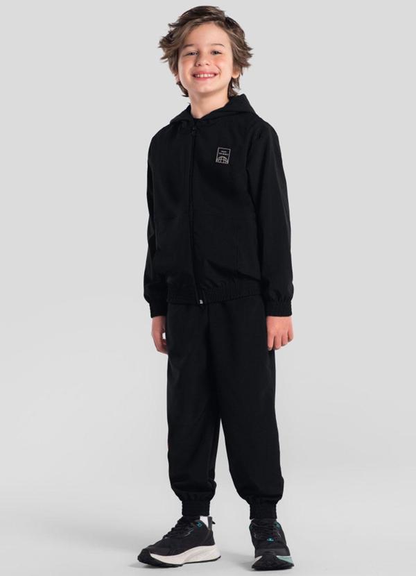 Conjunto Infantil Menino em Microfibra Preto