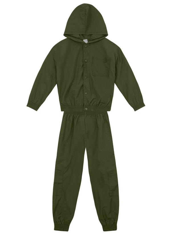 Conjunto Infantil Menino em Microfibra Verde