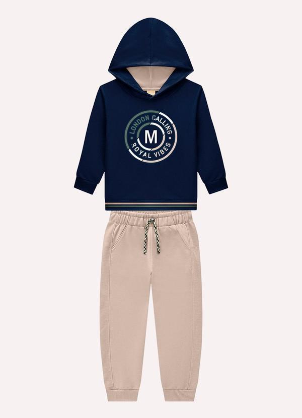 Conjunto Infantil Menino Embossing Azul