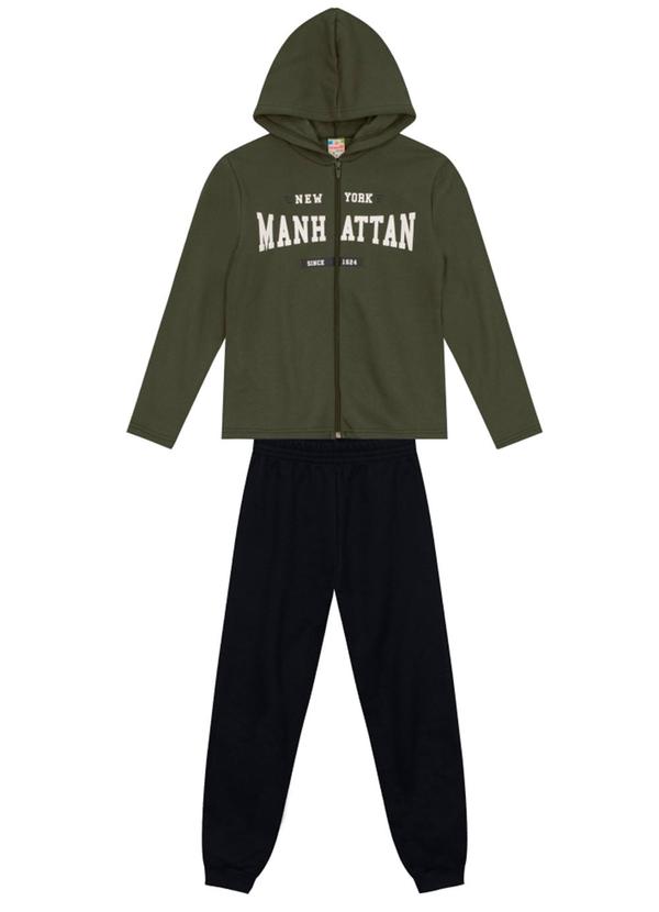 Vista 2 Conjunto Infantil Menino EscritaVerde Brandili Brandili