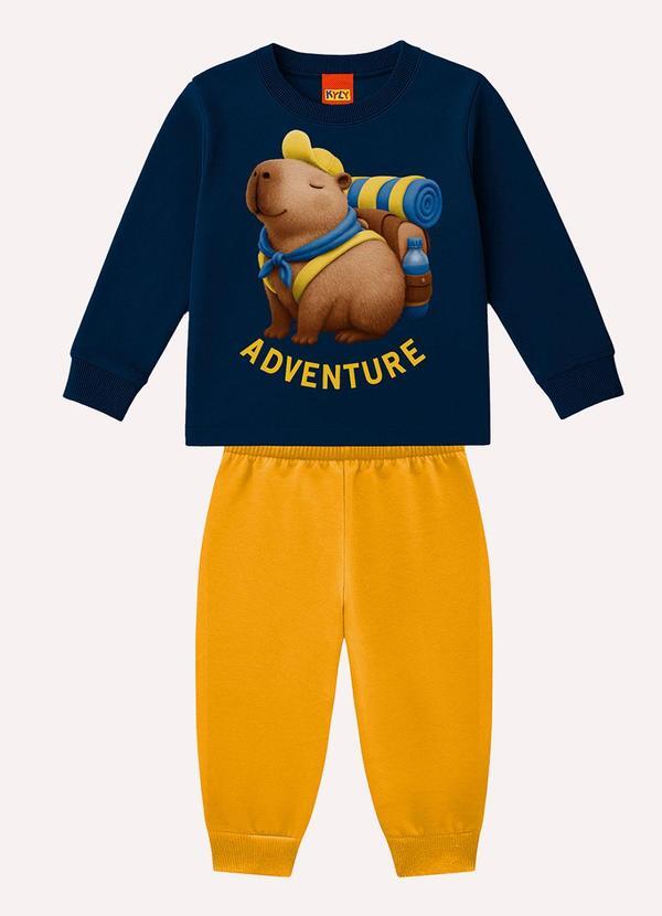 Conjunto Infantil Menino Estampa Azul
